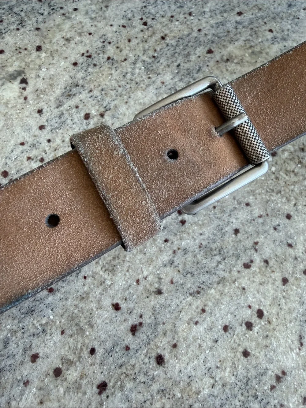 1901 Nordstrom Men’s Brown Suede Leather Belt Size 40 Made in USA